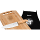 Kit Para Cozinha em Bambu com Avental e Touca Personalizado