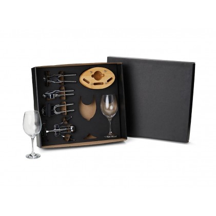 Kit Para Vinho e Utilidades Executivo Personalizado 