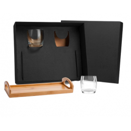 Kit para Whisky com Bandeja 3 peças Personalizado
