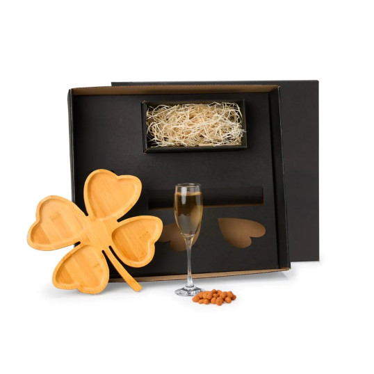 Kit Petisco e Champagne Personalizado