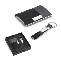 Kit Porta Cartão e Chaveiro Executivo Personalizado