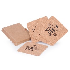 Kit Porta Copos de Feltro Redondo Personalizada