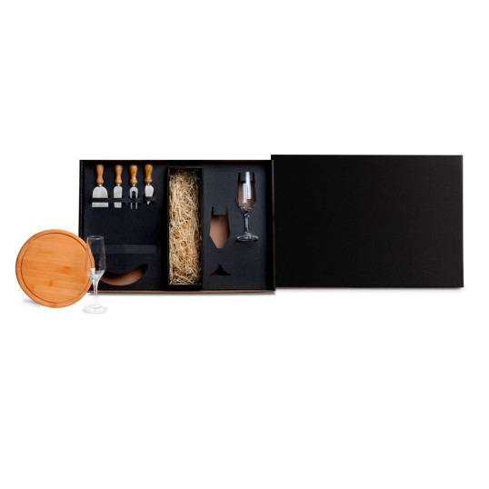 Kit Queijo e Champagne Personalizado 