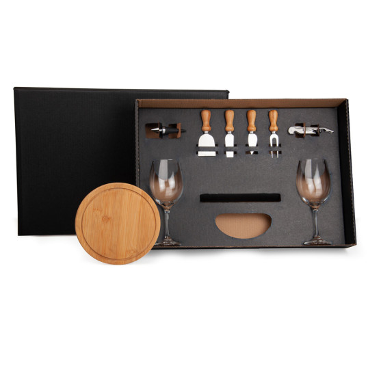 Kit Queijo e Vinho Personalizado 