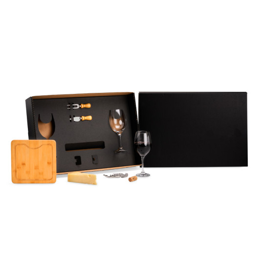 Kit Queijo e Vinho Personalizado 
