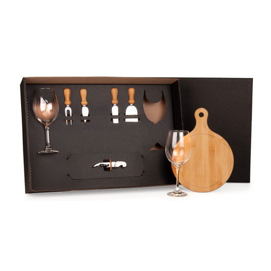 Kit Queijo e Vinho Personalizado