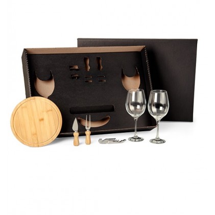 Kit Queijo e Vinho Personalizado 