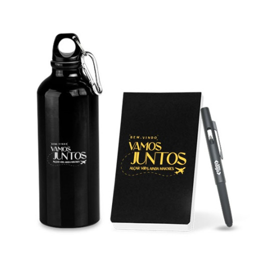 Kit Squeeze, Caneta e Bloco Personalizada