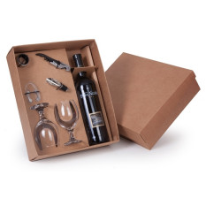 Kit Vinho com Taças e Acessórios Personalizadas 