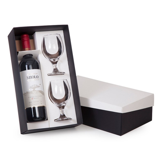 kit vinho com Taças Personalizado 