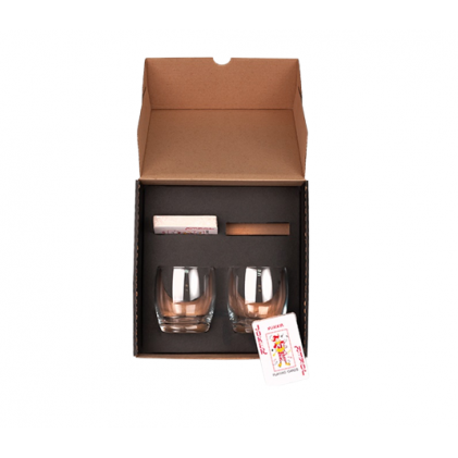 Kit Whisky com Baralho e Copos Personalizado