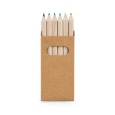 Lápis de Cor Mini 6 Peças Personalizado