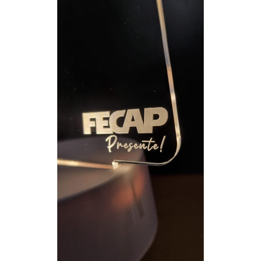 Luminária tipo Lousa, Acrilico + Caneta Personalizado de Giz Líquido Personalizado