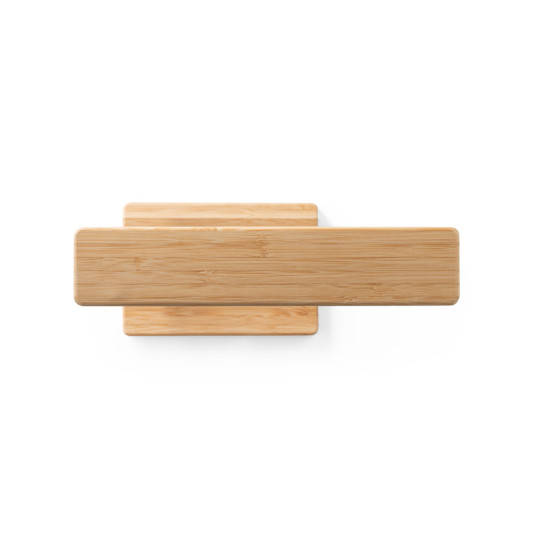Luminária em bambu com carregador wireless Personalizada
