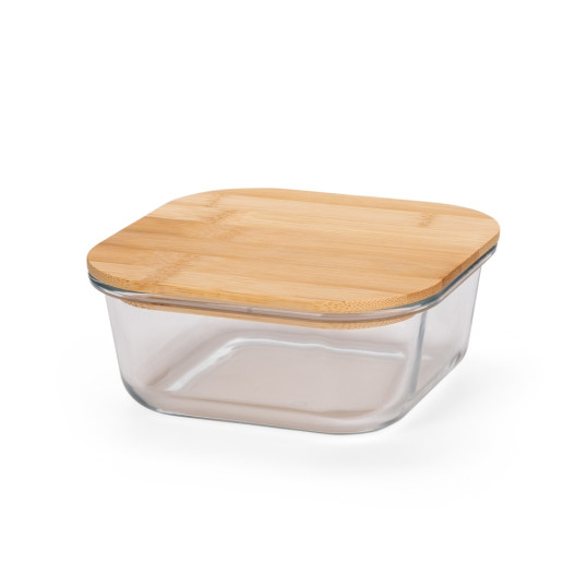 Marmita de vidro com tampa Bambu Personalizada