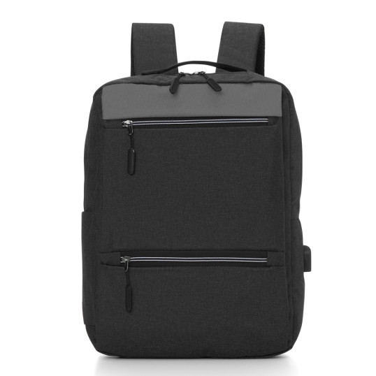 Mochila em Nylon para Notebook USB Personalizada