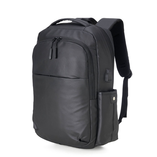 Mochila Couro Sintético USB Personalizada