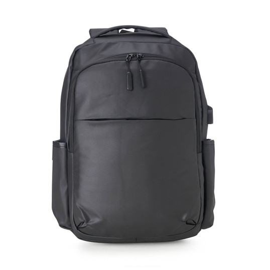 Mochila Couro Sintético USB Personalizada