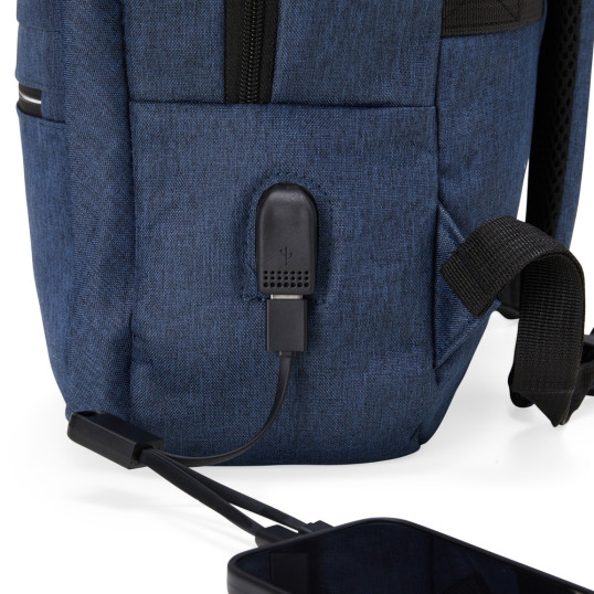 Mochila de Nylon Para Notebook USB Personalizada