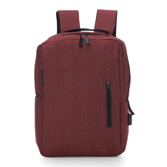 Mochila de Nylon Para Notebook USB Personalizada