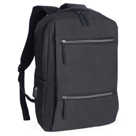 Mochila de Nylon Para Notebook USB Personalizada