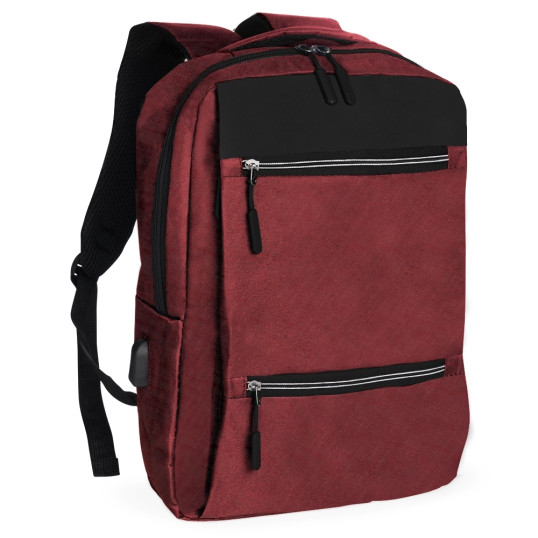 Mochila de Nylon Para Notebook USB Personalizada