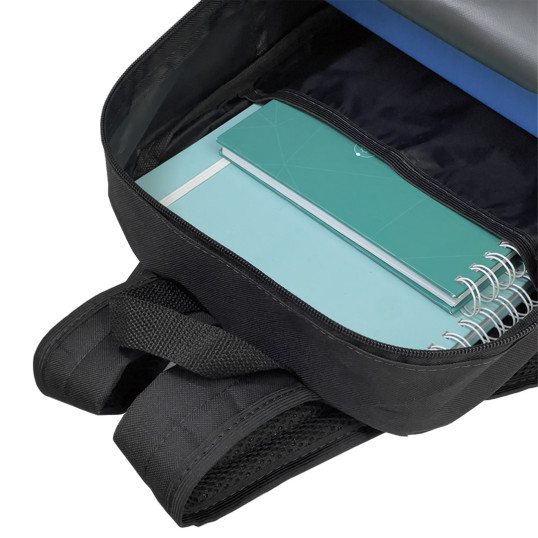 Mochila em Poliéster com Detalhe em Couro Sintético Personalizada