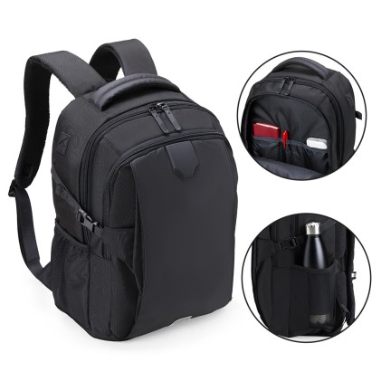 Mochila Executiva em Poliéster e PU Personalizada Mochila Executiva em Poliéster e PU Personalizada