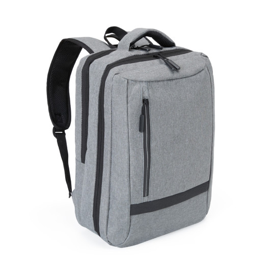 Mochila Executiva em Poliéster para Notebook USB Personalizada
