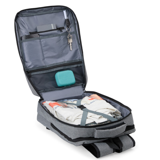 Mochila Executiva em Poliéster para Notebook USB Personalizada