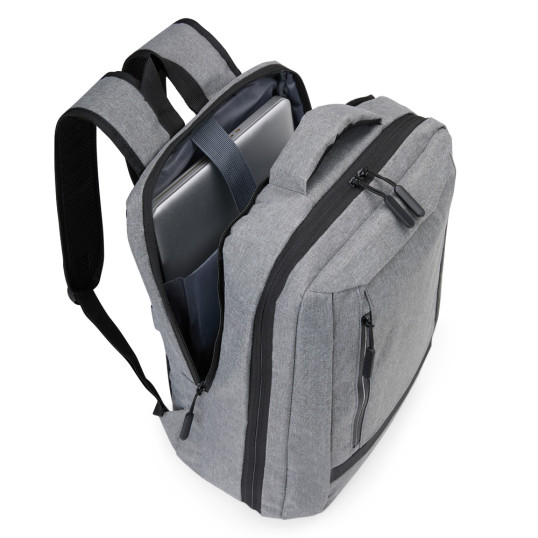 Mochila Executiva em Poliéster para Notebook USB Personalizada