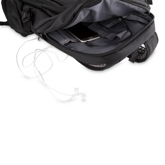 Mochila Executiva em Poliéster Para Notebook USB Personalizada