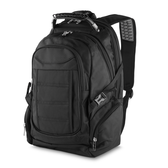 Mochila Executiva em Poliéster Para Notebook USB Personalizada