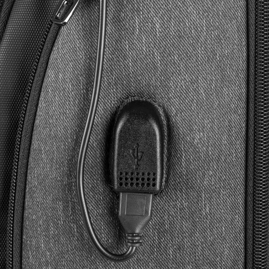 Mochila Premium Em Poliéster para Notebook USB Personalizada