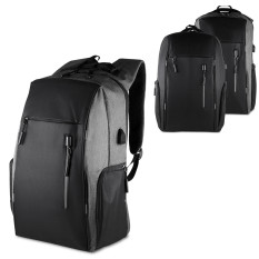 Mochila para Notebook em poliéster USB Personalizada