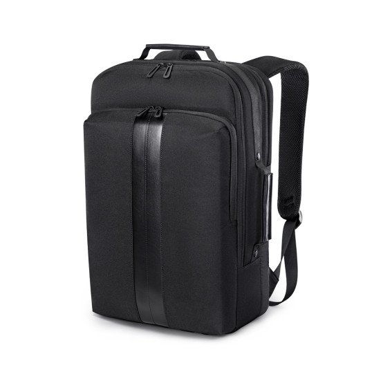 Mochila Pasta Premium em poliéster e PU para Notebook USB Personalizada