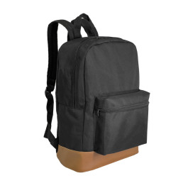Mochila em Oxford com Detalhe em Couro Sintético Personalizada