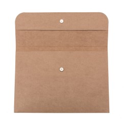 Pasta Envelope Ecológica em Kraft com Fecho Imantado Personalizada