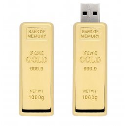 Pen Drive Barra de Ouro 16GB Personalizado