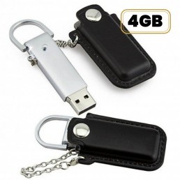 Pen Drive com Capa em Couro 4GB Personalizado