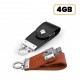 Pen Drive Couro 4GB Personalizado