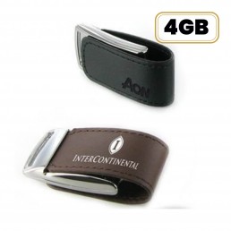 Pen Drive Couro 4GB Personalizado