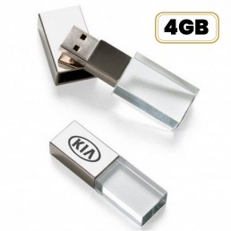 Pen Drive de Vidro Com Tampa Plástica 4GB Personalizado