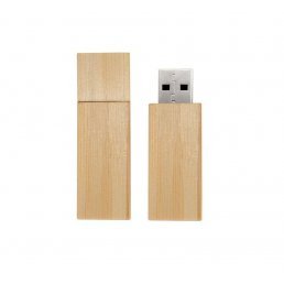 Pen Drive Bambu com Tampa 16GB Personalizado