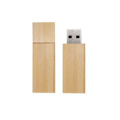 Pen Drive Bambu com Tampa 16GB Personalizado