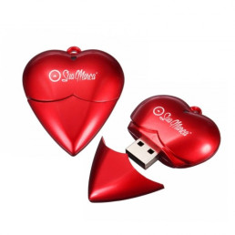 Pen Drive Formato Coração 16GB Personalizado