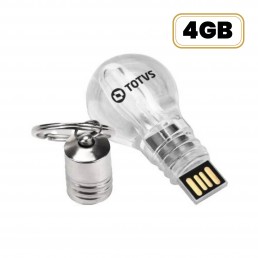 Pen Drive Formato Lâmpada Acrílica 4GB Personalizado