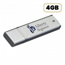Pen Drive Retangular Plástico 4GB Personalizado
