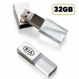 Pen Drive de Vidro Com Tampa Plástica 32GB Personalizado