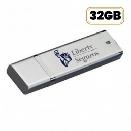 Pen Drive Retangular Plástico 32GB Personalizado